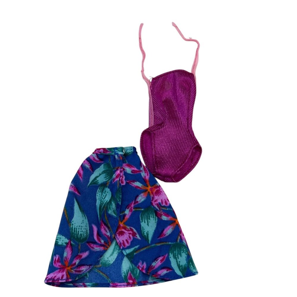 My First Barbie Fashions Swimsuit & Swim Cover Up Outfit